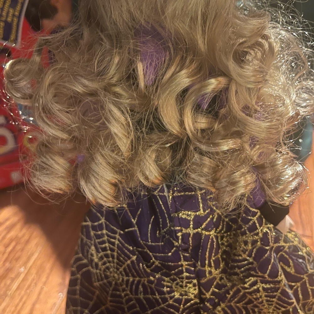 Unbranded Blonde Witch Wearing Purple And Black - Picture 4 of 6